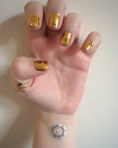metallic tattoos