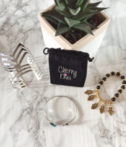 cherry diva marble cactus flat lay