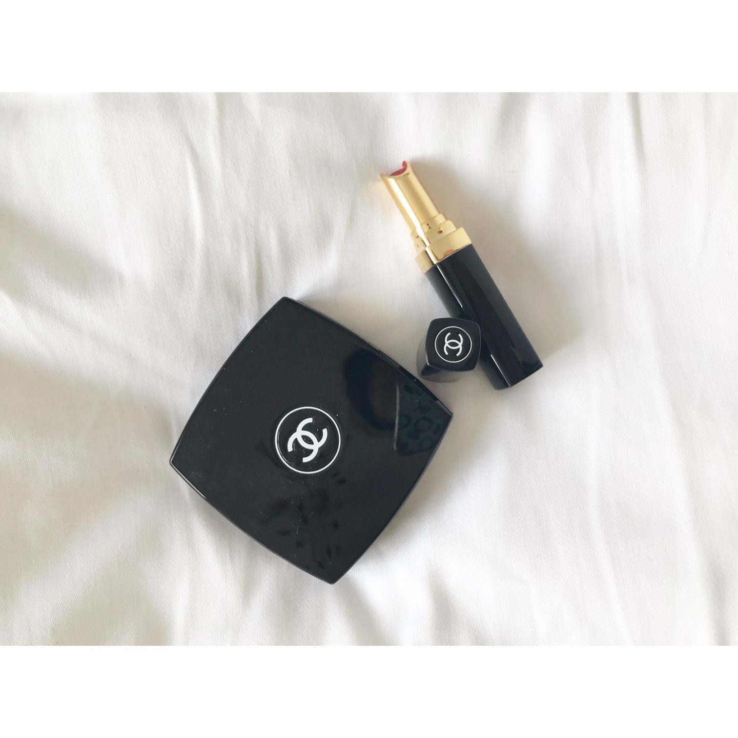 Chanel beauty flatlay taken by UK beauty blogger LoveRosiee.co.uk