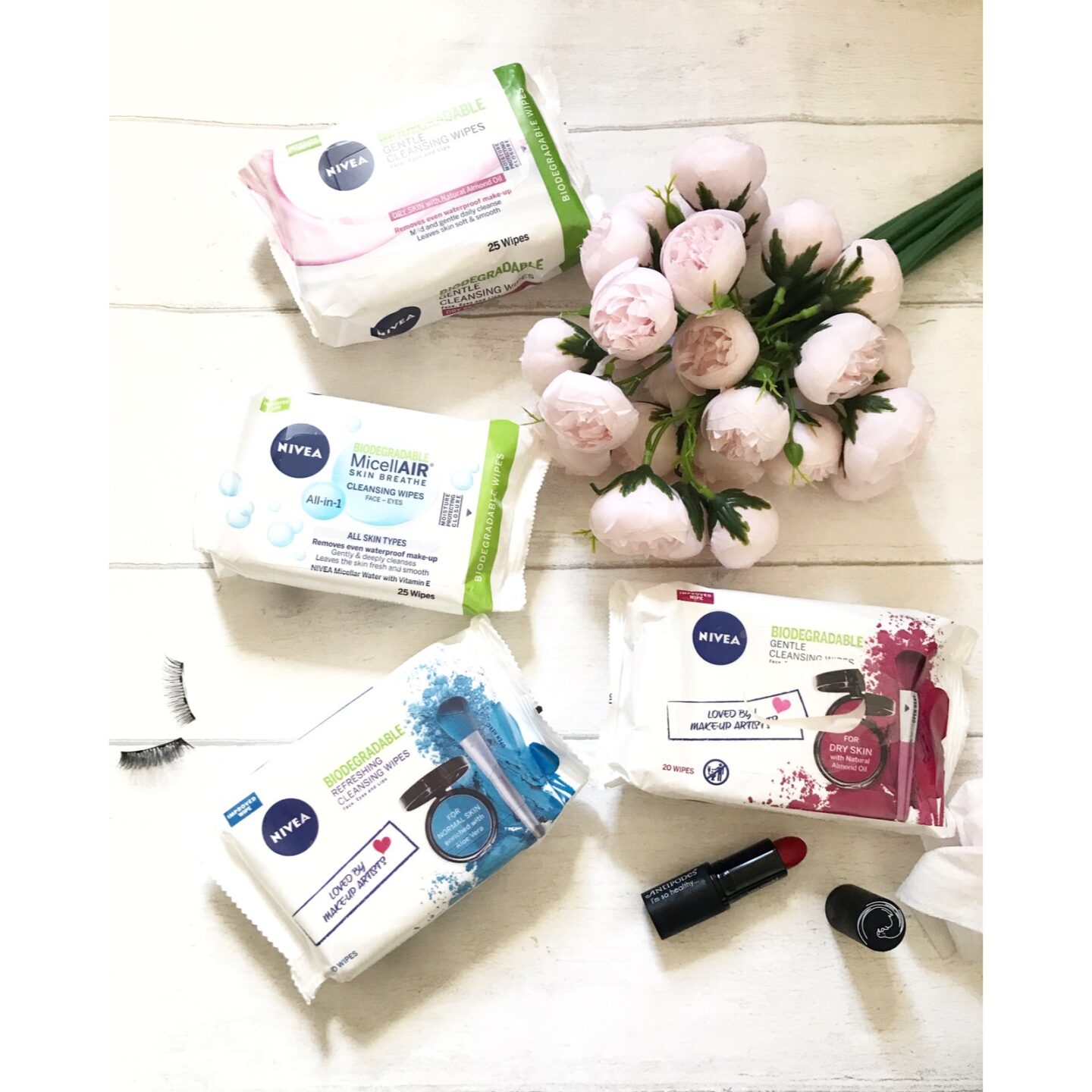 Nivea's biodegradable wipes
