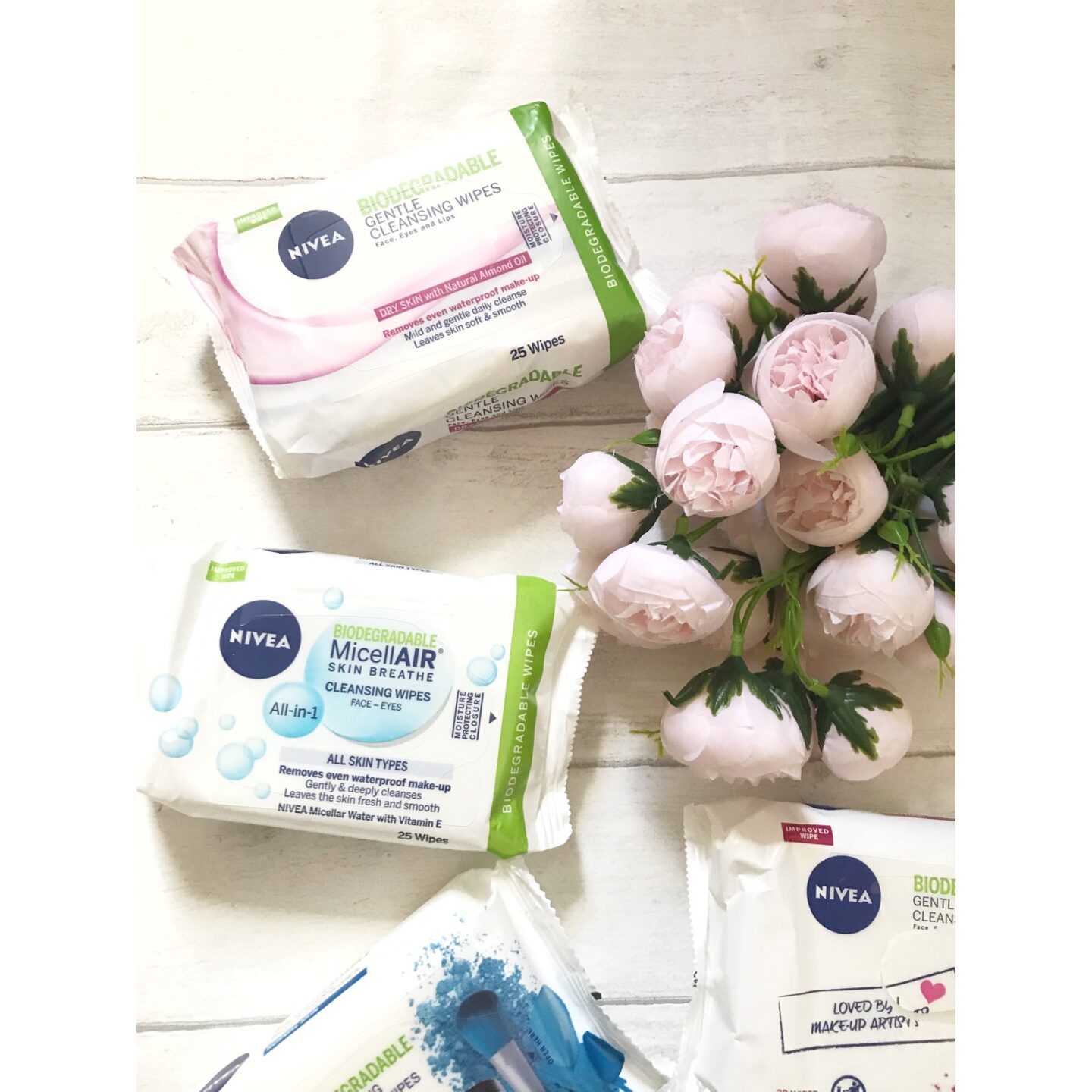 Nivea's biodegradable wipes