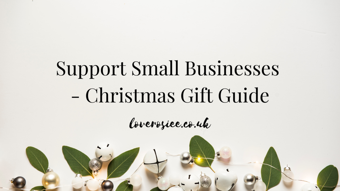 Support small businesses Christmas gift guide