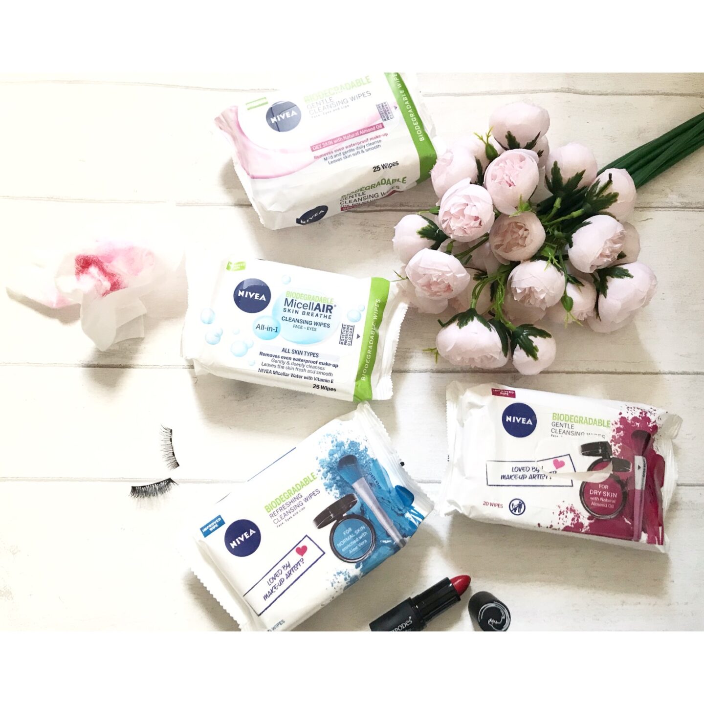 Nivea bidegradable wipes