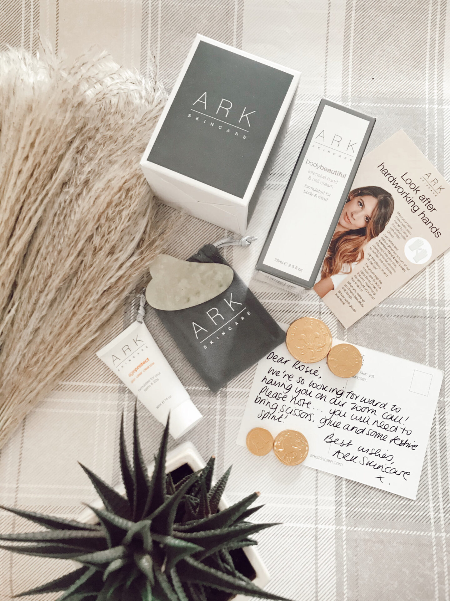 ARK skincare flatlay